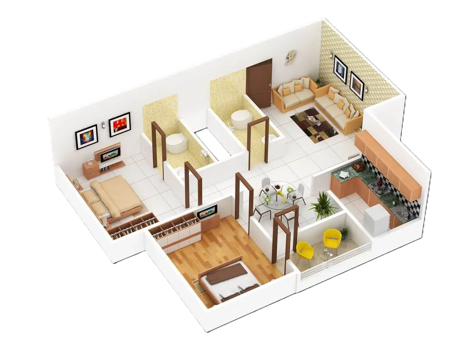 3 BHK Plan
